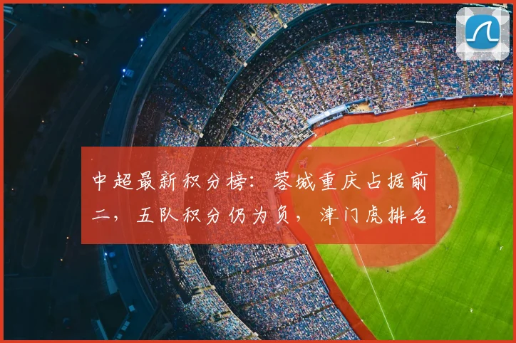 中超最新积分榜：蓉城重庆占据前二，五队积分仍为负，津门虎排名榜尾
